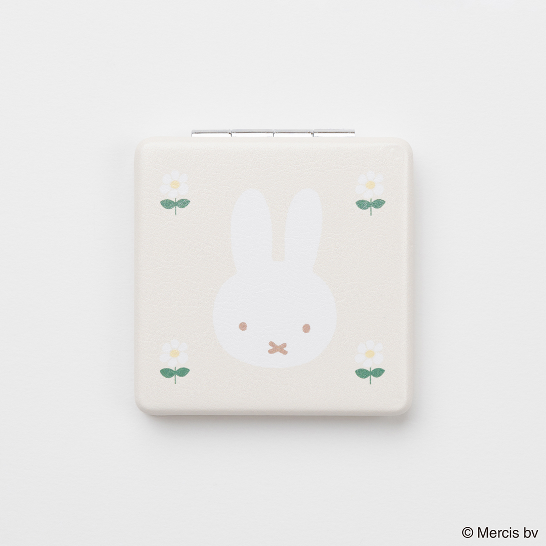 miffy ミッフィー BRUNA MESH コンパクトミラー ホワイト/MIFF-215D